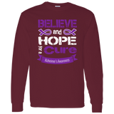 Believe & Hope for a Cure! Alzheimer's Long Sleeve T-Shirt