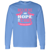 Believe & Hope Breast Cancer Awareness Long Sleeve T-Shirt