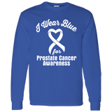 I Wear Blue! Prostate Cancer Awareness Long Sleeve T-Shirt