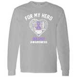 For My Hero...Epilepsy Awareness Long Sleeve