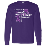 "Hope Faith Love" Lupus Awareness Long Sleeve - The Awareness Store