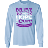 Believe & Hope for a Cure! Alzheimer's Long Sleeve T-Shirt