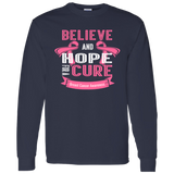 Believe & Hope Breast Cancer Awareness Long Sleeve T-Shirt