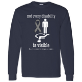Not every disability is visible! Parkinson's Awareness Long sleeved T-Shirt