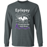 More than meets the Eye! Epilepsy Awareness Long Sleeve T-Shirt - The Awareness Store