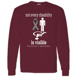 Not every disability is visible! Parkinson's Awareness Long sleeved T-Shirt