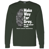 Make Way for Gray - Brain Cancer Awareness Long Sleeve T-Shirt