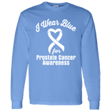 I Wear Blue! Prostate Cancer Awareness Long Sleeve T-Shirt