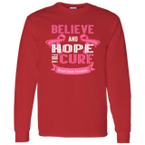 Believe & Hope Breast Cancer Awareness Long Sleeve T-Shirt