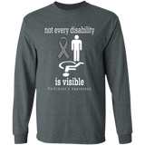 Not every disability is visible! Parkinson's Awareness Long sleeved T-Shirt