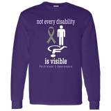 Not every disability is visible! Parkinson's Awareness Long sleeved T-Shirt