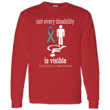 Not every disability is visible! Parkinson's Awareness Long sleeved T-Shirt