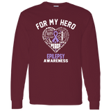 For My Hero...Epilepsy Awareness Long Sleeve