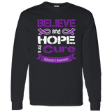 Believe & Hope for a Cure! Alzheimer's Long Sleeve T-Shirt