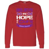 Believe & Hope for a Cure! Alzheimer's Long Sleeve T-Shirt