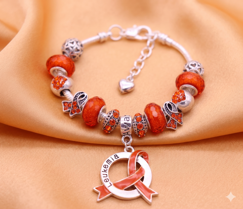 Leukemia Awareness Luxury Charm Bracelet - The Awareness Store