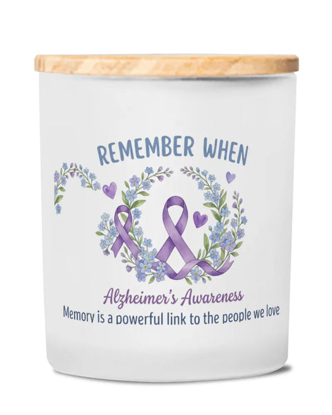 Remember When Alzheimer's Awareness Scented Candle - The Awareness Store
