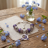 Alzheimer's Awareness Luxury Charm Bracelet - The Awareness Store