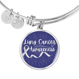Lung Cancer Awareness – Luxury Circle Bangle