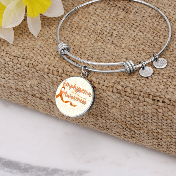 Emphysema Awareness Luxury Circle Bangle