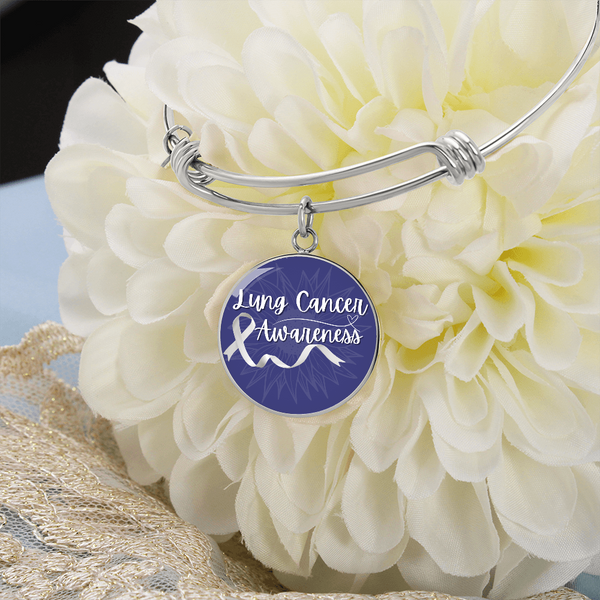 Lung Cancer Awareness – Luxury Circle Bangle