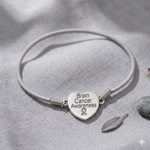 Brain Cancer Awareness Stretch Bracelet - The Awareness Store