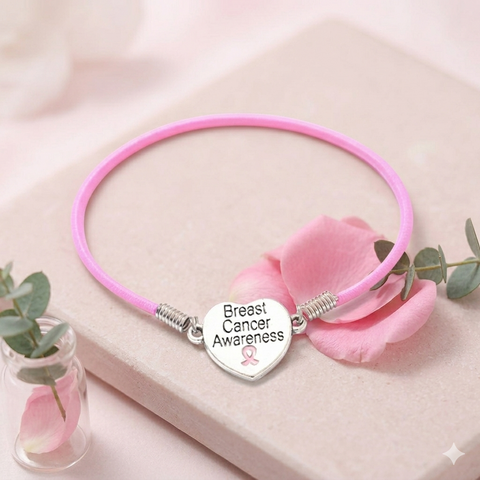 Breast Cancer Awareness Stretch Bracelet - The Awareness Store