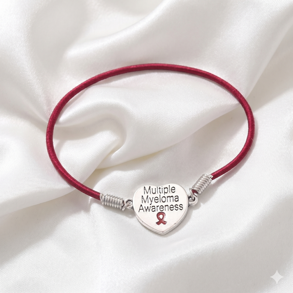 Multiple Myeloma Awareness Heart Stretch Bracelet - The Awareness Store