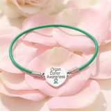 Organ Donor Awareness Heart Stretch Bracelet - The Awareness Store