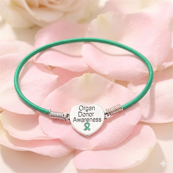 Organ Donor Awareness Heart Stretch Bracelet - The Awareness Store