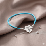 Ovarian Cancer Awareness Heart Stretch Bracelet - The Awareness Store