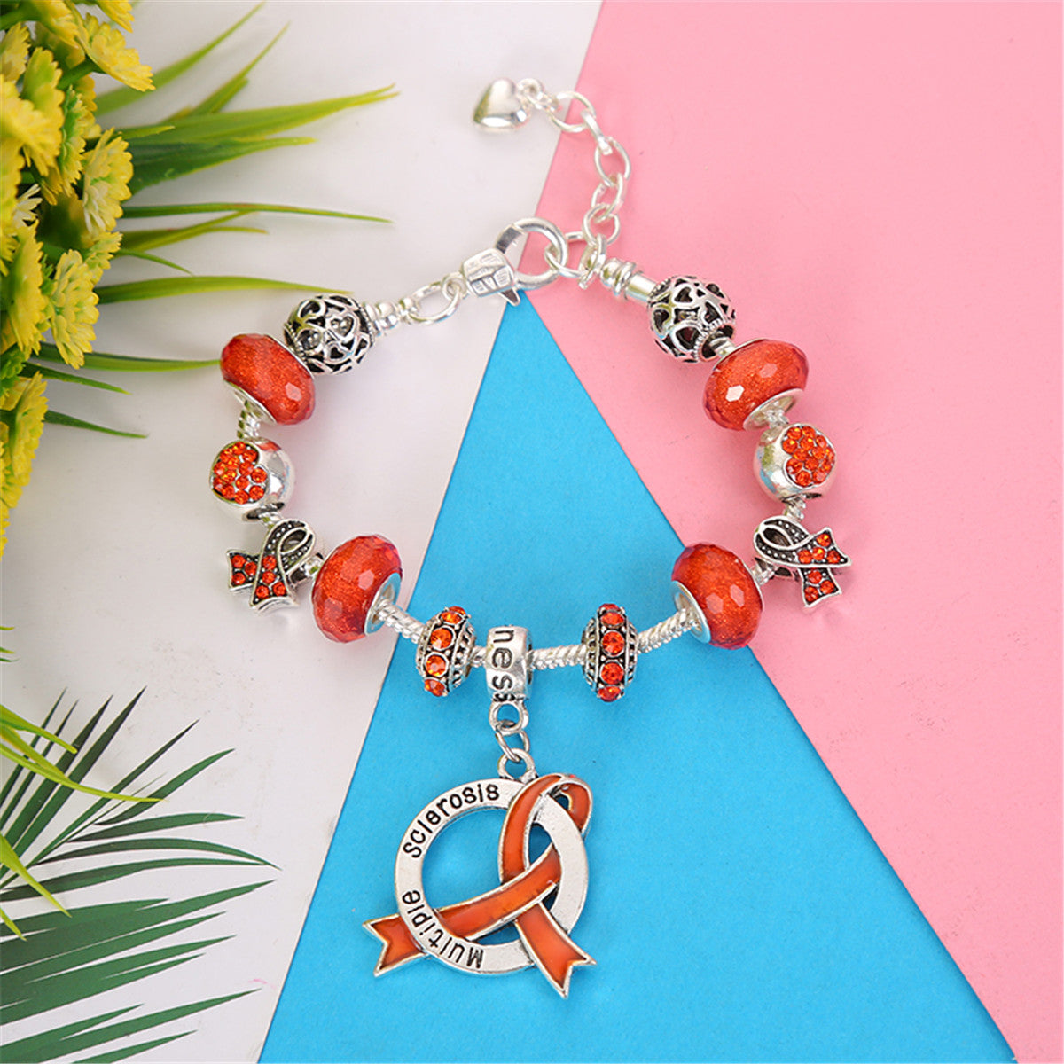 MS Awareness Luxury Charm Bracelet