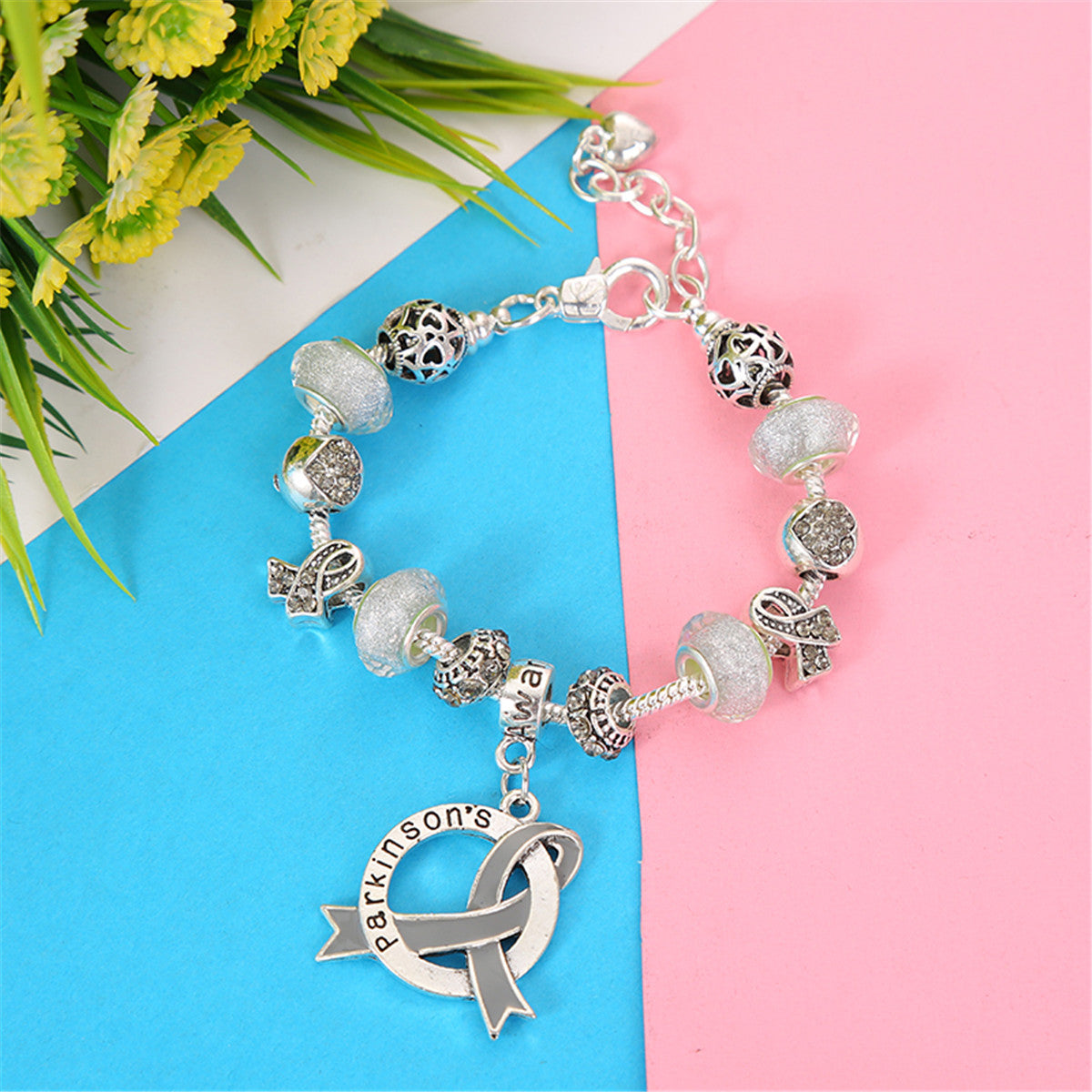 Parkinsons Awareness Luxury Charm Bracelet