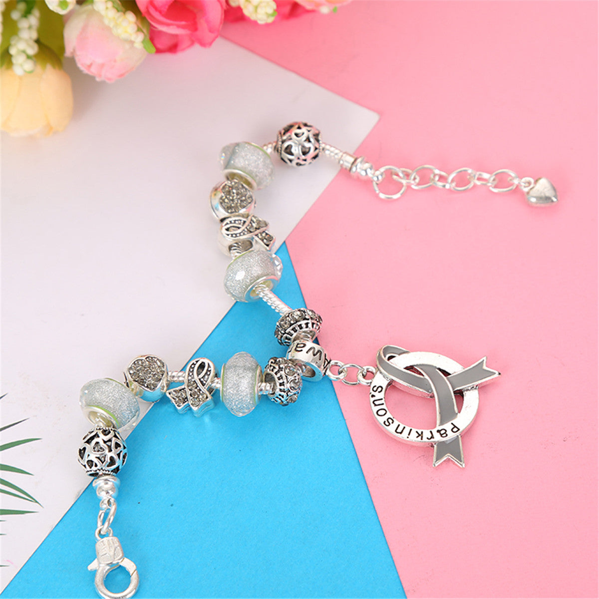 Parkinsons Awareness Luxury Charm Bracelet