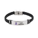 Lupus Leather Awareness Bracelet