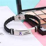 Lupus Leather Awareness Bracelet