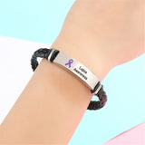 Lupus Leather Awareness Bracelet