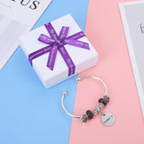 Crohn's Awareness Charm Bangle Bracelet