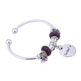 Crohn's Awareness Charm Bangle Bracelet