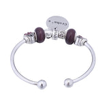 Crohn's Awareness Charm Bangle Bracelet