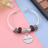 Epilepsy Awareness Charm Bangle Bracelet