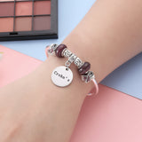 Crohn's Awareness Charm Bangle Bracelet