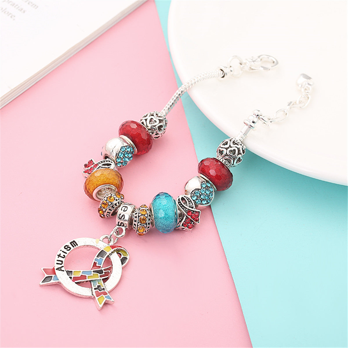 Autism Awareness Luxury Charm Bracelet