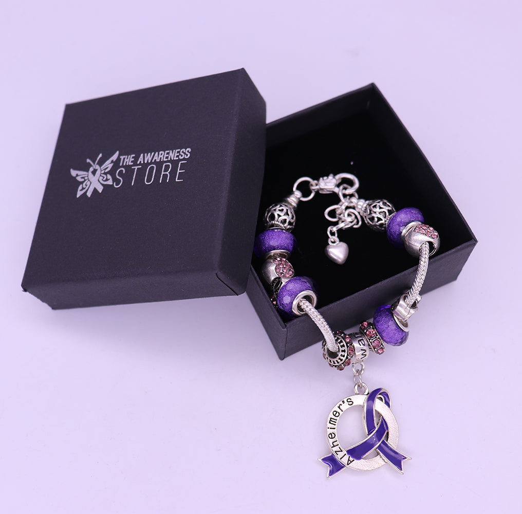 Alzheimer's Awareness Luxury Charm Bracelet