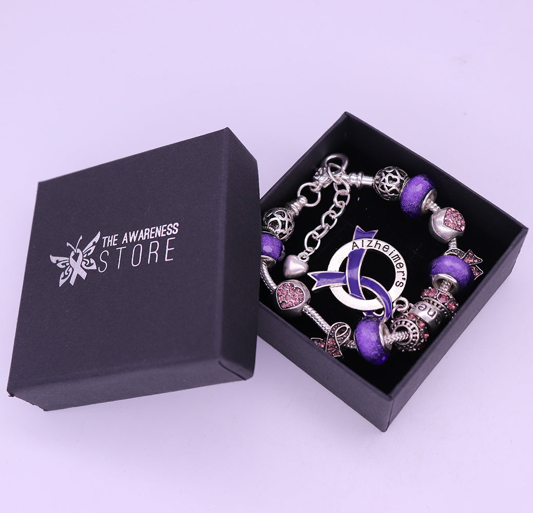 Alzheimer's Awareness Luxury Charm Bracelet