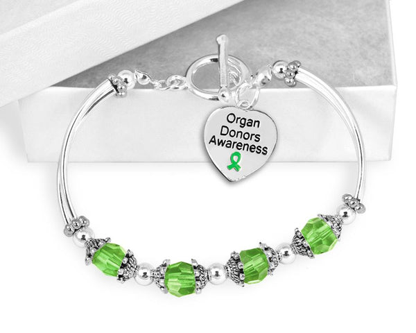 Organ Donor Awareness Toggle Bracelet