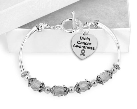 Brain Cancer Awareness Toggle Bracelet - The Awareness Store