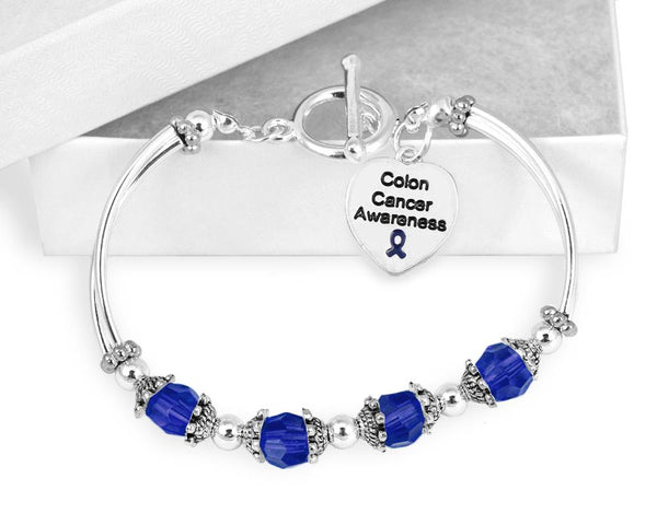 Colon Cancer Awareness Toggle Bracelet