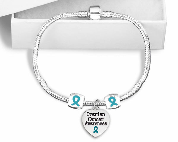 Ovarian Cancer Snake Chain Bracelet