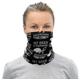 Brain Cancer Awareness Experiencing Technical Difficulties Face Mask / Neck Gaiter - The Awareness Store